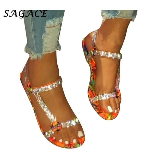 sagace shoes women leather rhinestones sandals printed open toe buckle shoes summer woman beach sandals strappy flat, Black
sagace shoes women leather rhinestones sandals printed open toe buckle shoes summer woman beach sandals strappy flat, Black