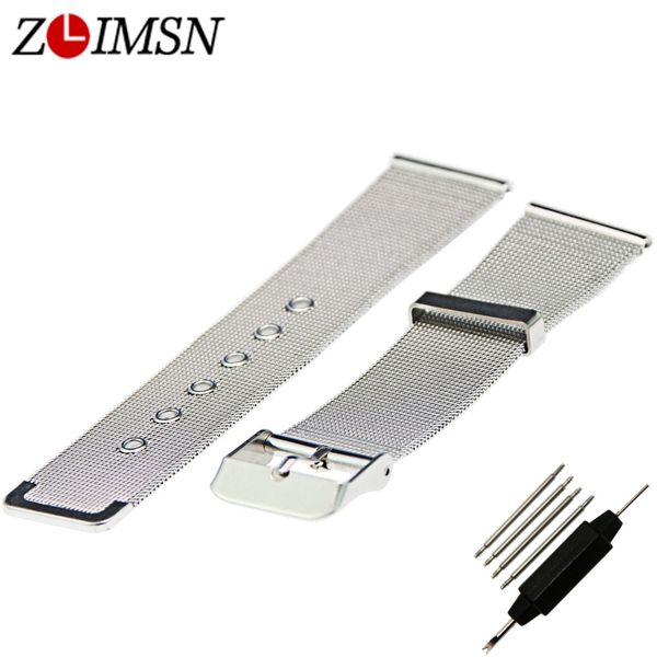 zlimsn fashion casual milanese watchband universal stainless steel metal thin watch band strap bracelet relojes hombre 18mm 2018, Black;brown
zlimsn fashion casual milanese watchband universal stainless steel metal thin watch band strap bracelet relojes hombre 18mm 2018, Black;brown