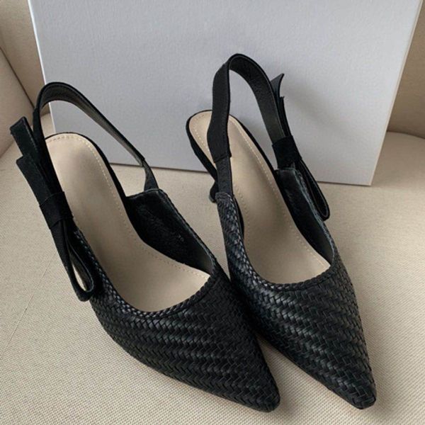 designer women's colorful high-heeled sandals hand woven shoes 6-color women's dress, Black
designer women's colorful high-heeled sandals hand woven shoes 6-color women's dress, Black