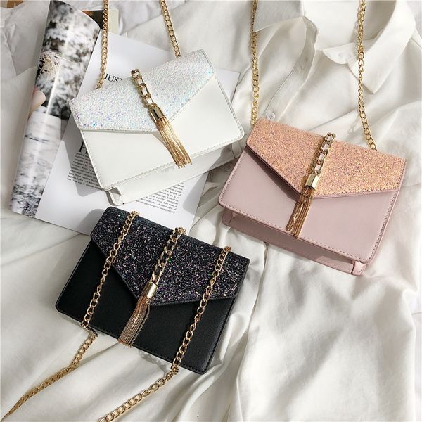 new small bag female 2020 new korean style sequins shoulder messenger bag fashion wild chain small square
new small bag female 2020 new korean style sequins shoulder messenger bag fashion wild chain small square