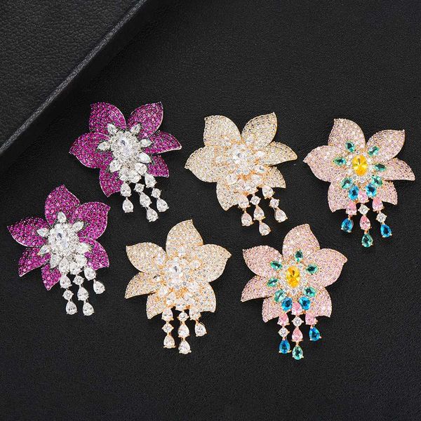godk famous flower design stud earring for women accessories full cubic zircon earrings pendientes mujer moda, Golden;silver
godk famous flower design stud earring for women accessories full cubic zircon earrings pendientes mujer moda, Golden;silver