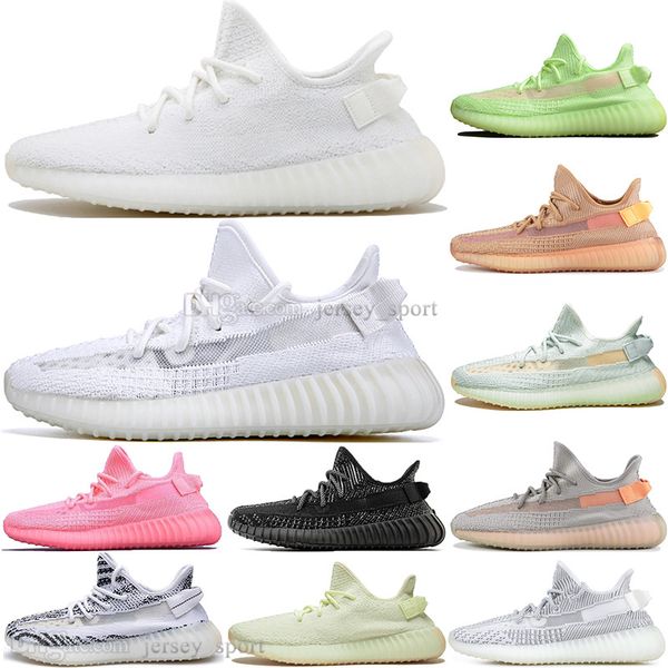 

discount kanye west clay v2 static reflective gid glow in the dark mens running shoes true form women men sports designer sneakers eur 36-48, White;red