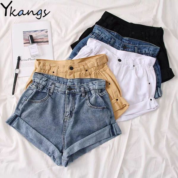 harajuku casual blue denim shorts women high waist buttons pockets slim fit shorts 2020 summer beach streetwear jeans short, White;black
harajuku casual blue denim shorts women high waist buttons pockets slim fit shorts 2020 summer beach streetwear jeans short, White;black