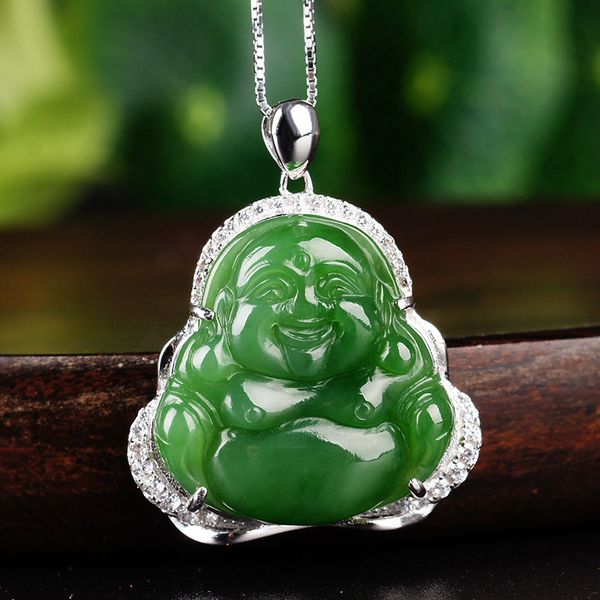 pendant with a certificate of 925 sterling silver with natural jade buddha smiling buddha pot-bellied fo jade pendant
pendant with a certificate of 925 sterling silver with natural jade buddha smiling buddha pot-bellied fo jade pendant