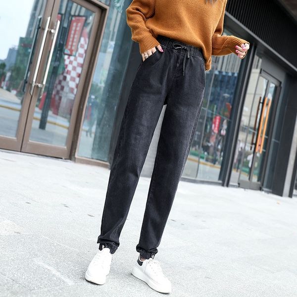 harem pants for women cotton blend denim jeans loose bloomers capris female new fashion fall spring black trousers dmy0905, Blue
harem pants for women cotton blend denim jeans loose bloomers capris female new fashion fall spring black trousers dmy0905, Blue