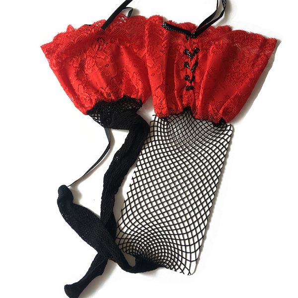 lingerie wide lace bandage stockings women hollow out mesh stay up thigh high fishnet stockings ladies long meias, Black;white
lingerie wide lace bandage stockings women hollow out mesh stay up thigh high fishnet stockings ladies long meias, Black;white