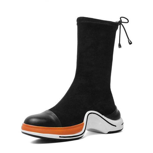 Fashion Classic Cow leather& Stretch Fabric Mid-calf &Over the Knee Boots Platform Heels Autumn Women Shoes
Fashion Classic Cow leather& Stretch Fabric Mid-calf &Over the Knee Boots Platform Heels Autumn Women Shoes