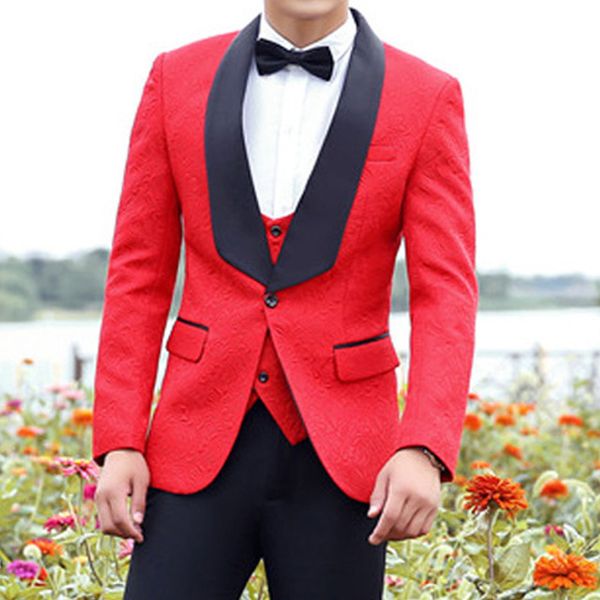 2019 new style white pattern with black lapel men suits custom made wedding groom tuxedos 3pieces(jacket+pants+vest+tie, White;black
2019 new style white pattern with black lapel men suits custom made wedding groom tuxedos 3pieces(jacket+pants+vest+tie, White;black