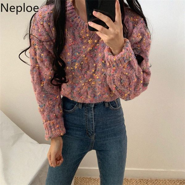 neploe pull femme contrast color mixed weave pullover sweater long sleeve o-neck women 2019 new korean knitted jumpers 56207, White;black
neploe pull femme contrast color mixed weave pullover sweater long sleeve o-neck women 2019 new korean knitted jumpers 56207, White;black