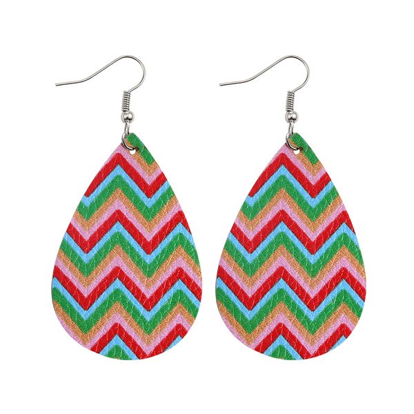 bohemia women teardrop pu leather earrings multicolors water ripple lightweight dangle drop double side hook earring jwelry, Golden
bohemia women teardrop pu leather earrings multicolors water ripple lightweight dangle drop double side hook earring jwelry, Golden