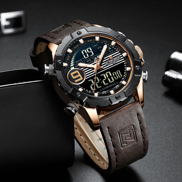 naviforce watches mens sports men leather men watch quartz clock waterproof wrist watch relogio masculino, Slivery;brown
naviforce watches mens sports men leather men watch quartz clock waterproof wrist watch relogio masculino, Slivery;brown