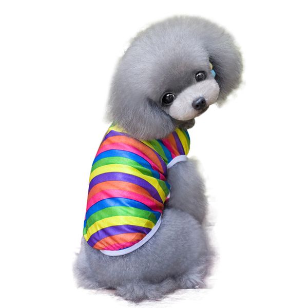 s-xxl pet dog жилет радуга полосатая футболка весна / лето собака рубашка pet одежда для собак кошки щенок одежда оптом 40ja17
s-xxl pet dog жилет радуга полосатая футболка весна / лето собака рубашка pet одежда для собак кошки щенок одежда оптом 40ja17