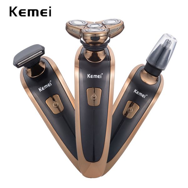 kemei rechargeable electric shaver beard razor face care 4 blades men floating shaving machine washable nose hair trimmer
kemei rechargeable electric shaver beard razor face care 4 blades men floating shaving machine washable nose hair trimmer