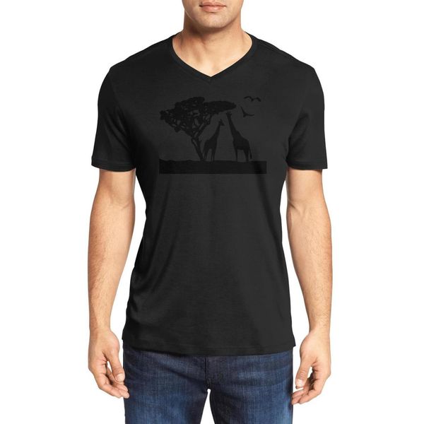 men's africa safari animals giraffe fashion v-neck t-shirt design cool cotton shirt printing short sleeve cute artoon 2 giraffe in love, White;black
men's africa safari animals giraffe fashion v-neck t-shirt design cool cotton shirt printing short sleeve cute artoon 2 giraffe in love, White;black