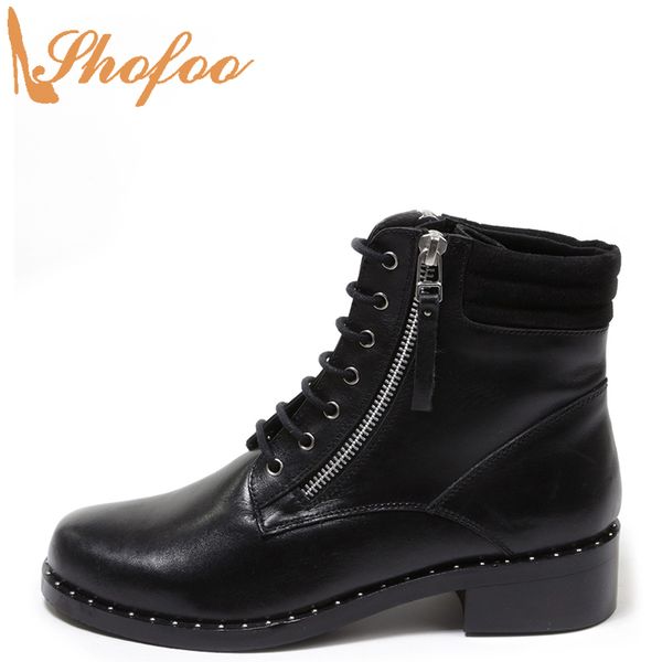 black ankle combat boots low chunky heels round toe woman booties zip lace up large size 11 15 ladies fashion rivet shoes shofoo
black ankle combat boots low chunky heels round toe woman booties zip lace up large size 11 15 ladies fashion rivet shoes shofoo