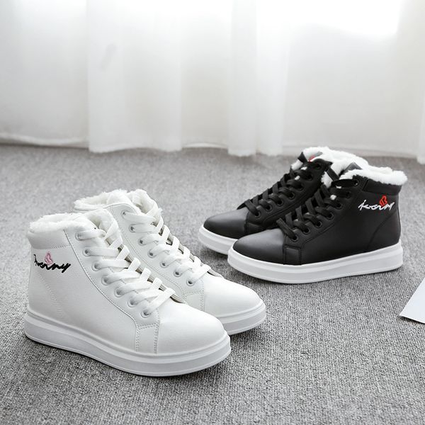 2019 winter boots women ankle boots warm pu plush winter woman shoes sneakers flats lace up ladies shoes women short snow, Black
2019 winter boots women ankle boots warm pu plush winter woman shoes sneakers flats lace up ladies shoes women short snow, Black