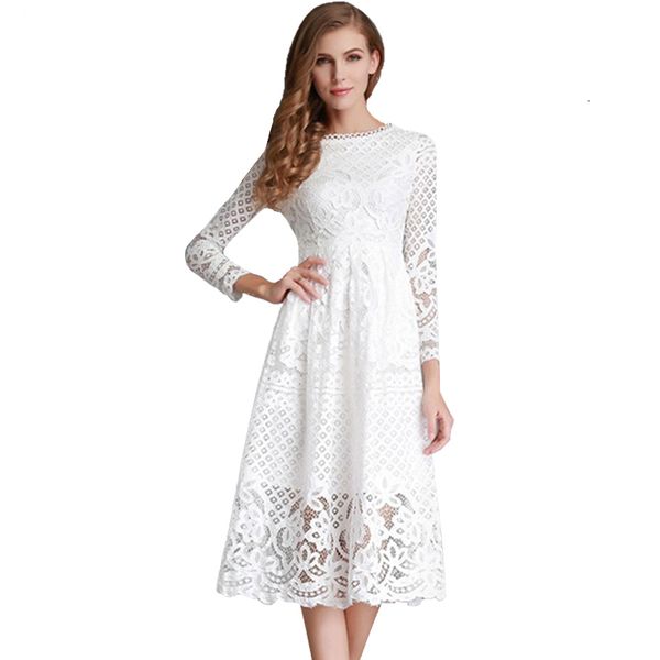 women designer dresses woman clothing summer dress women 2019 elegant long lace dress ladies vintage slim solid hollow out a line, Black;gray
women designer dresses woman clothing summer dress women 2019 elegant long lace dress ladies vintage slim solid hollow out a line, Black;gray