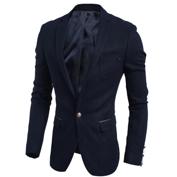 style new brand a grain of buckle men suit british style slim fit men's jacket coat m-2xl, White;black
style new brand a grain of buckle men suit british style slim fit men's jacket coat m-2xl, White;black