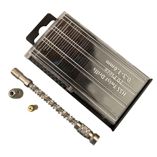 20pcs handdrill 0.3-1.6mm micro semi-automatic hss repair mini tools drill bit set metric woodworking crafts jewelry home
20pcs handdrill 0.3-1.6mm micro semi-automatic hss repair mini tools drill bit set metric woodworking crafts jewelry home