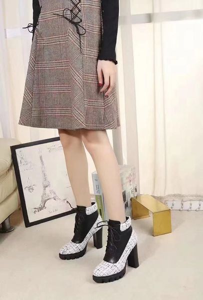 fashionville ~ 2019101602 tweet черного genuine leather телячьей кожи узелок военной 10cm chunky каблук кроссплатформенный полусапоги мода, Black
fashionville ~ 2019101602 tweet черного genuine leather телячьей кожи узелок военной 10cm chunky каблук кроссплатформенный полусапоги мода, Black