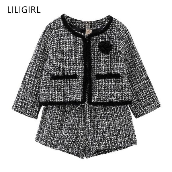 liligirl kids girls temperament clothing set 2019 new plaid jacket+shorts 2pcs suit for baby girl good quality tracksuit costume t200526, White
liligirl kids girls temperament clothing set 2019 new plaid jacket+shorts 2pcs suit for baby girl good quality tracksuit costume t200526, White