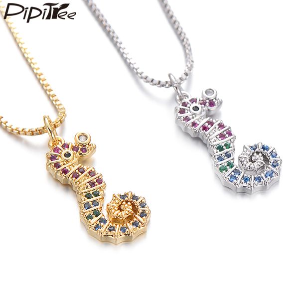 pipitree zircons jewelry cute seahorse pendant necklace female cz austrian crystal necklaces for women girls christmas gift, Silver
pipitree zircons jewelry cute seahorse pendant necklace female cz austrian crystal necklaces for women girls christmas gift, Silver