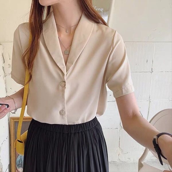 thatxiaov white women's 2020 design sense white niche short-sleeved chiffon shirt base shirt
thatxiaov white women's 2020 design sense white niche short-sleeved chiffon shirt base shirt