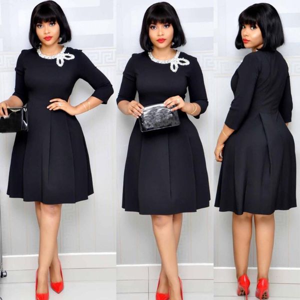 dress women's 2020 spring and autumn solid color cotton vintage elegant dress black party dresses women eveni temperament, White;black
dress women's 2020 spring and autumn solid color cotton vintage elegant dress black party dresses women eveni temperament, White;black