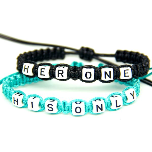 2pcs/pair couple bracelets black her one and mint green his only rope chain lovers gift handmade charm bracelets accessories, Golden;silver
2pcs/pair couple bracelets black her one and mint green his only rope chain lovers gift handmade charm bracelets accessories, Golden;silver