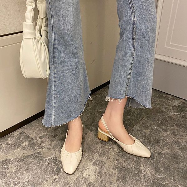 women sandals summer med square heel square toe leather pumps shoes lady fashion elegance retro heels sandals ing, Black
women sandals summer med square heel square toe leather pumps shoes lady fashion elegance retro heels sandals ing, Black