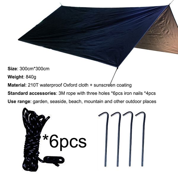 beach sun shelter tarp waterproof oxford cloth tent shade ultralight garden awning canopy sunshade outdoor camping hammock rain
beach sun shelter tarp waterproof oxford cloth tent shade ultralight garden awning canopy sunshade outdoor camping hammock rain