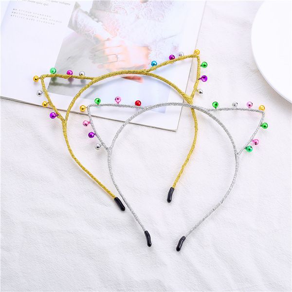 gold silver alloy cat ear with bell headband xmas accessories hairband headwear new year pgraphy party props, Slivery;white
gold silver alloy cat ear with bell headband xmas accessories hairband headwear new year pgraphy party props, Slivery;white