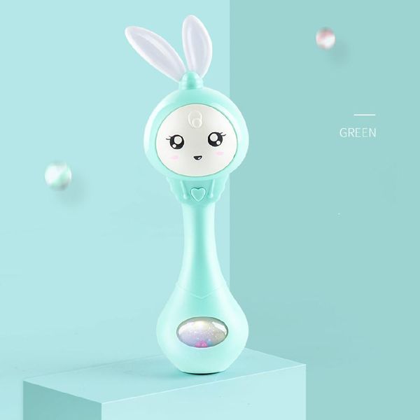 rctown baby music teether rattle cartoon rabbit shape infant toy
