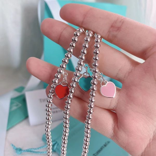 2020 women luxury bracelets 925 sterling silver blue enamel heart pendant buddha bracelet women's ornament wedding jewelry gift bag box, Black
2020 women luxury bracelets 925 sterling silver blue enamel heart pendant buddha bracelet women's ornament wedding jewelry gift bag box, Black