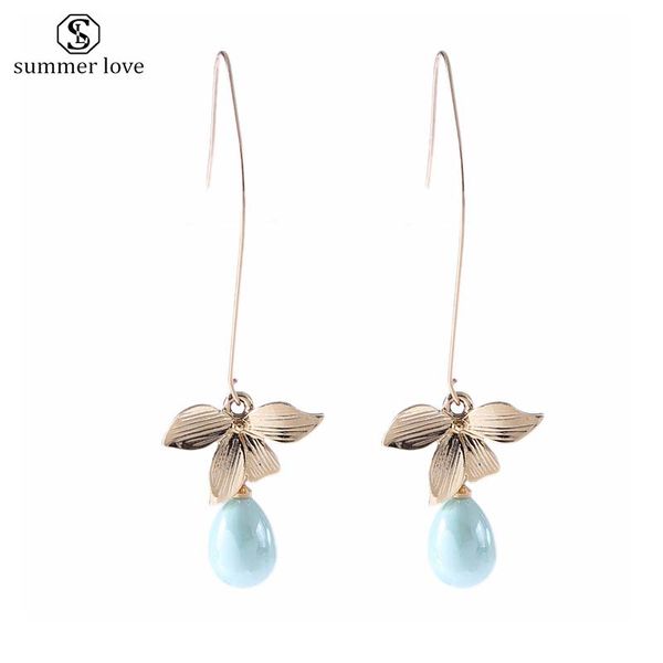 personality pearl earring for women long gold leaf dangle earring new fashion jewelry gift wholesale 2019, Silver
personality pearl earring for women long gold leaf dangle earring new fashion jewelry gift wholesale 2019, Silver