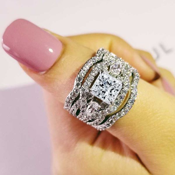 wedding engagement ring sets for women bridal fashion finger moonso jewelry r4882, Golden;silver
wedding engagement ring sets for women bridal fashion finger moonso jewelry r4882, Golden;silver