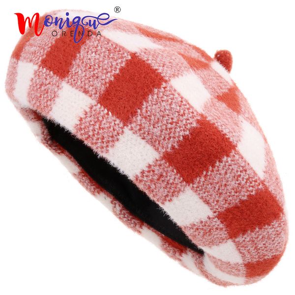 elegant plaid beret women hats for female winter autumn retro beret hats for girl wool caps girls red white round caps, Blue;gray
elegant plaid beret women hats for female winter autumn retro beret hats for girl wool caps girls red white round caps, Blue;gray