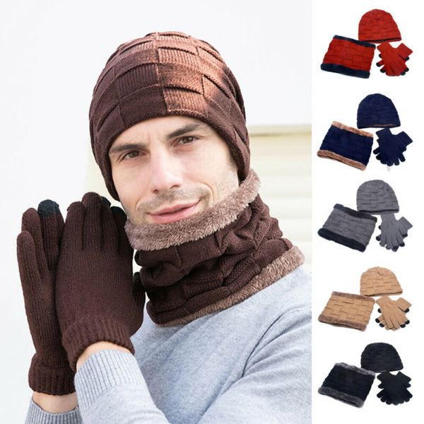 3pcs mens womens knit beanie hat winter warm ski hat scarves gloves cap set, Blue;gray
3pcs mens womens knit beanie hat winter warm ski hat scarves gloves cap set, Blue;gray