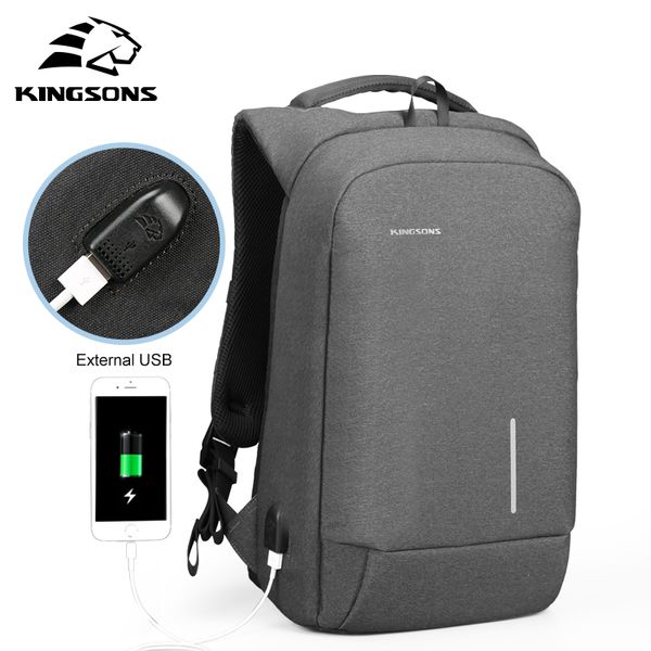 

kingsons new arrivals 13 15.6 inches men lapbackpack large capacity backpack casual style bag water repellent bags