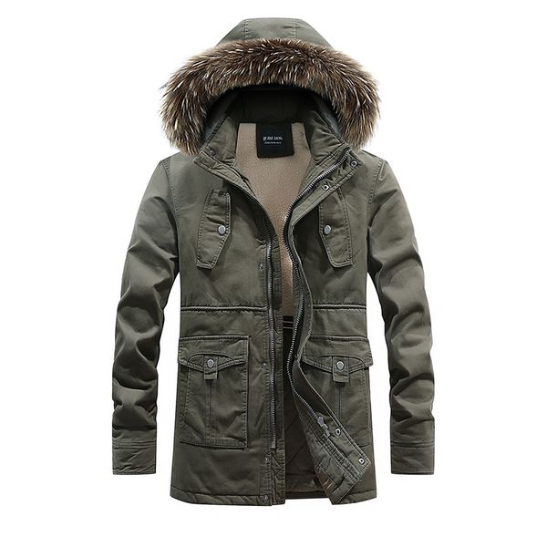 2018 new winter men's warm parkas thick fleece cotton coat long puls size male jackets hooded coats mens brand clothing, Black
2018 new winter men's warm parkas thick fleece cotton coat long puls size male jackets hooded coats mens brand clothing, Black