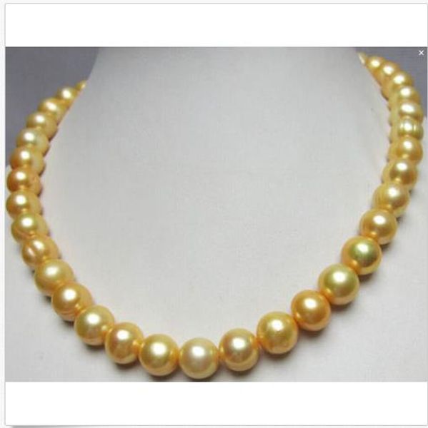 2019 huge natural south sea 11-12mm golden pearl necklace 18" 14k gold clasp, Silver
2019 huge natural south sea 11-12mm golden pearl necklace 18" 14k gold clasp, Silver