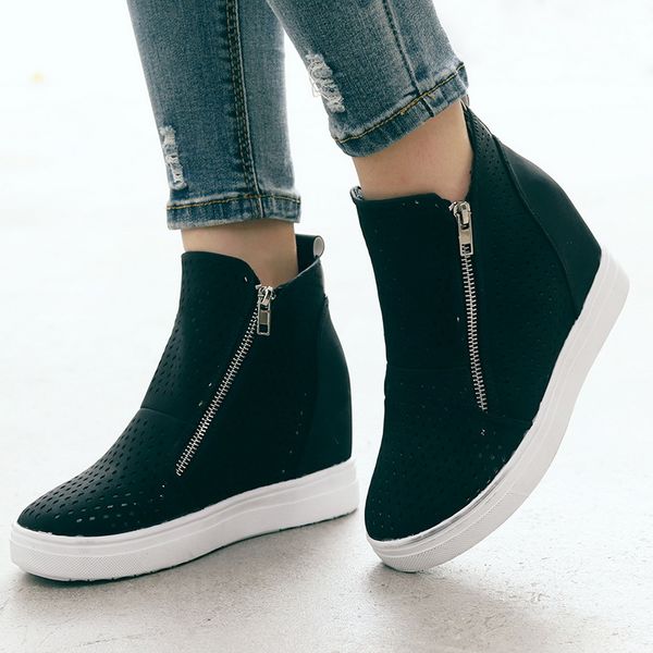 breathable genuine leather summer shoes woman 2019 flat low heel zipper shoes hollow out leather slip on for women soft, Black
breathable genuine leather summer shoes woman 2019 flat low heel zipper shoes hollow out leather slip on for women soft, Black