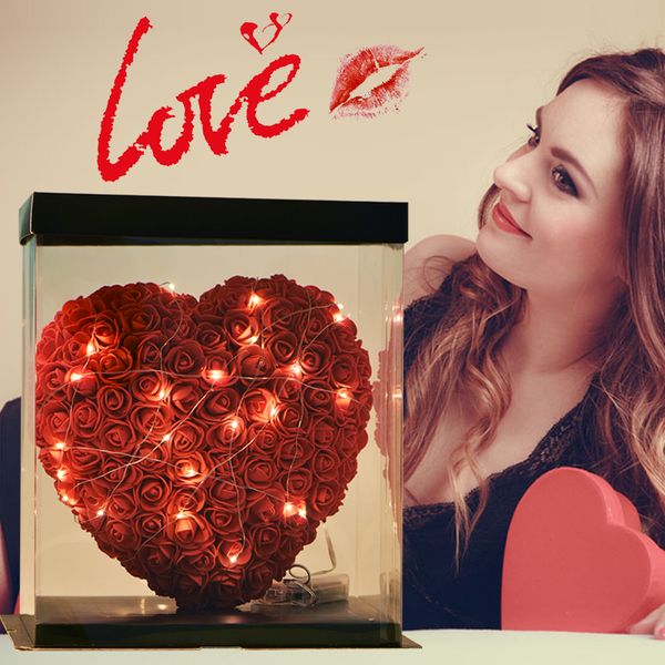 christmas gifts pe rose artificial flower heart shape with led light birthday gift for girlfriend valentine for girls
christmas gifts pe rose artificial flower heart shape with led light birthday gift for girlfriend valentine for girls