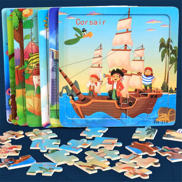 1pcs kids wooden puzzle jigsaw toys for children cartoon animal vehicle wood puzzles intelligence kids baby kids training toy
1pcs kids wooden puzzle jigsaw toys for children cartoon animal vehicle wood puzzles intelligence kids baby kids training toy