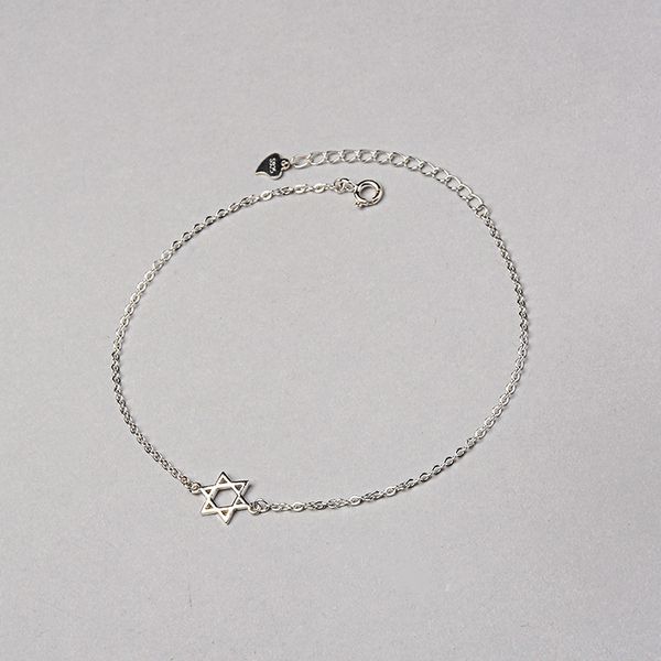s925 pure simple hollow six-pointed star anklet luxury designer jewelry ladies summer beach anklet 6-jl6005, Red;blue
s925 pure simple hollow six-pointed star anklet luxury designer jewelry ladies summer beach anklet 6-jl6005, Red;blue