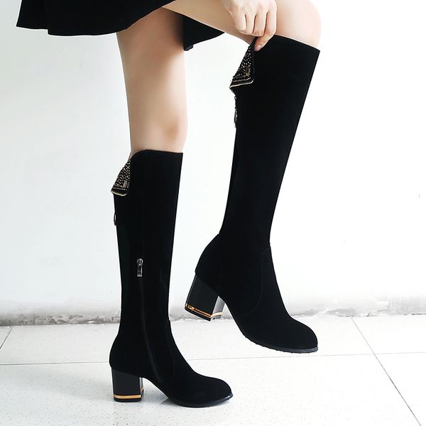 s.romance 2018 women boots plus size 34-43 high square heels knee-high boots office ladies pumps female shoes woman black sb111
s.romance 2018 women boots plus size 34-43 high square heels knee-high boots office ladies pumps female shoes woman black sb111