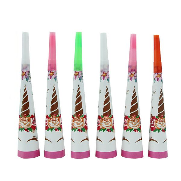 6pcs new unicorn cartoon theme cartoon horn trumpet kid boy girls birthday blowouts whistles disposable horn trumpet supplies
6pcs new unicorn cartoon theme cartoon horn trumpet kid boy girls birthday blowouts whistles disposable horn trumpet supplies