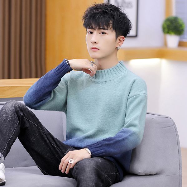 men sweater long sleeves pink yellow green red blue gradation winter new fashion pullovers o-neck casual mens sweaters, White;black
men sweater long sleeves pink yellow green red blue gradation winter new fashion pullovers o-neck casual mens sweaters, White;black