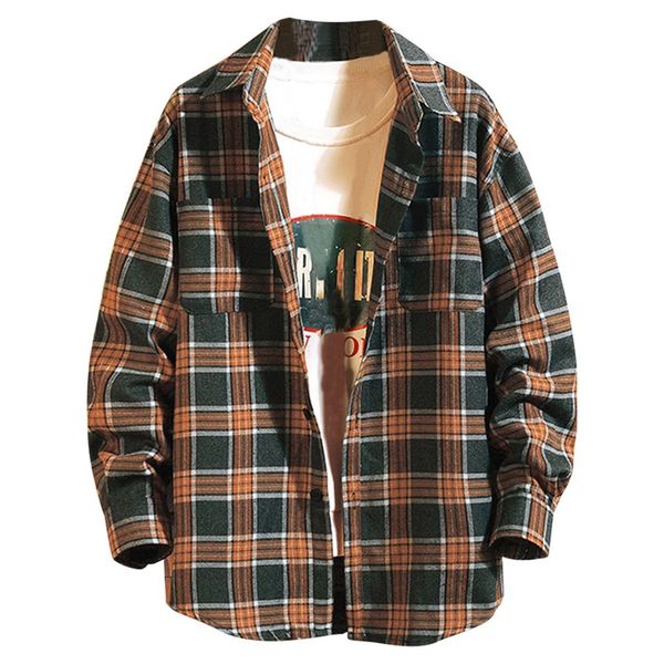 autumn men's blouse shirts casual plaid printing loose lapel long sleeve mens clothing vintage streetwear men dress shirts, White;black
autumn men's blouse shirts casual plaid printing loose lapel long sleeve mens clothing vintage streetwear men dress shirts, White;black