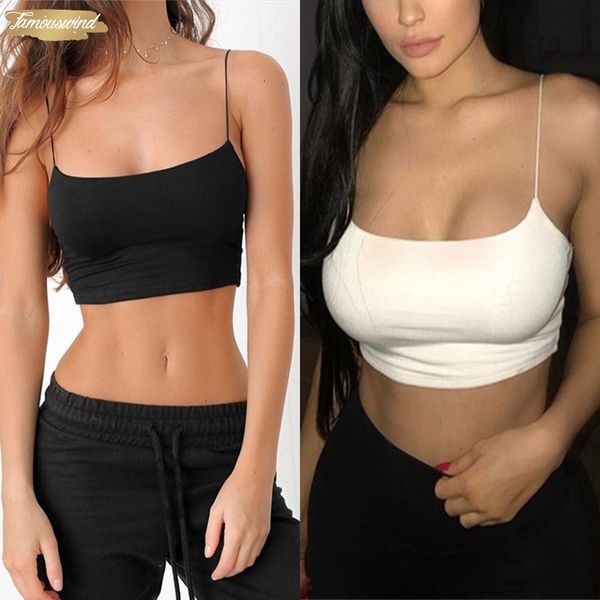 solid women straps tank summer female crop sleeveless fitness lady camis casual, White
solid women straps tank summer female crop sleeveless fitness lady camis casual, White